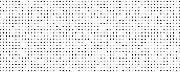 Monochrome halftone background with dots