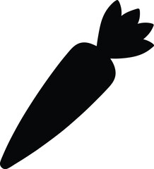 Carrot vector art with a white background. Vector illustration isolated on a white background.  