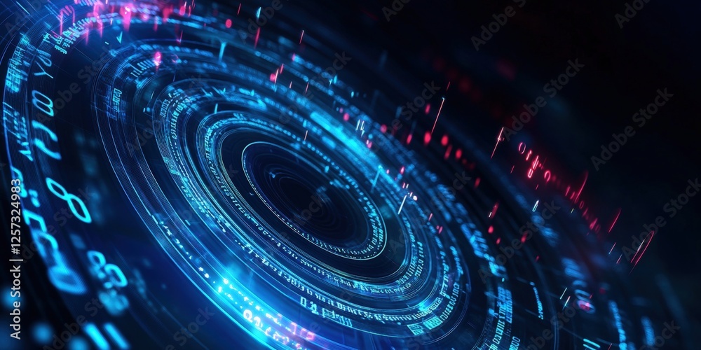 Poster digital background perfect for tech processes, neural networks, artificial intelligence, data transf