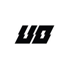 UO monogram logo design letter text name symbol monochrome logotype alphabet character simple logo