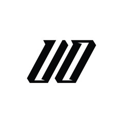 UO monogram logo design letter text name symbol monochrome logotype alphabet character simple logo