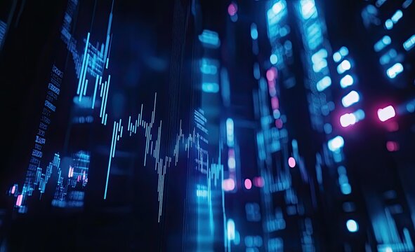 Cybernetic Stock Market Data Streams Flowing