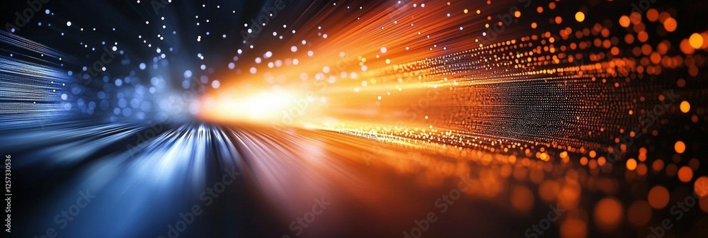 Poster digital background perfect for tech processes, neural networks, artificial intelligence, data transf