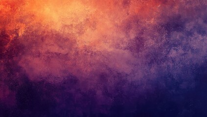 Obraz premium Abstract vibrant color blend, textured background, sunset, dark sky