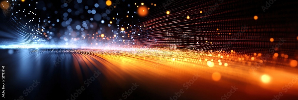 Poster digital background perfect for tech processes, neural networks, artificial intelligence, data transf