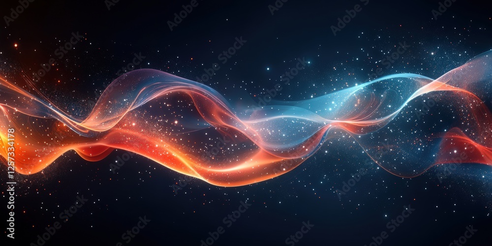Poster digital background perfect for tech processes, neural networks, artificial intelligence, data transf