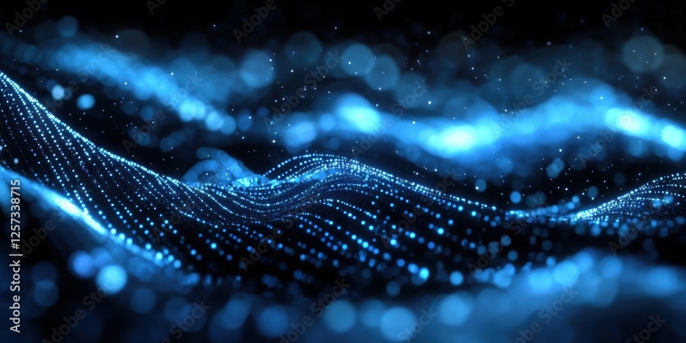 Poster digital background perfect for tech processes, neural networks, artificial intelligence, data transf