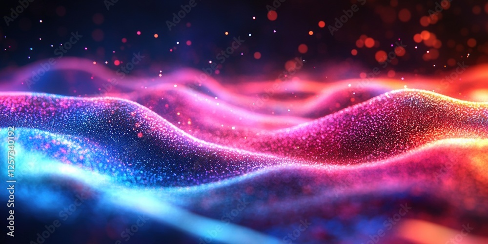 Poster digital background perfect for tech processes, neural networks, artificial intelligence, data transf