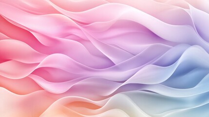 Obraz premium Soft flowing pastel colored abstract waves create a dreamy texture