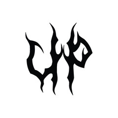 UP monogram logo design letter text name symbol monochrome logotype alphabet character simple logo