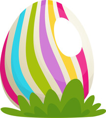 Colorful Easter Egg Illustration
