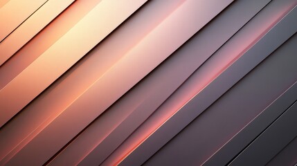 Fototapeta premium Diagonal arrangement of colorful panels exhibiting depth and contrast