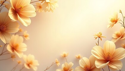 Obraz premium Golden Hour Cosmos: A Floral Dream