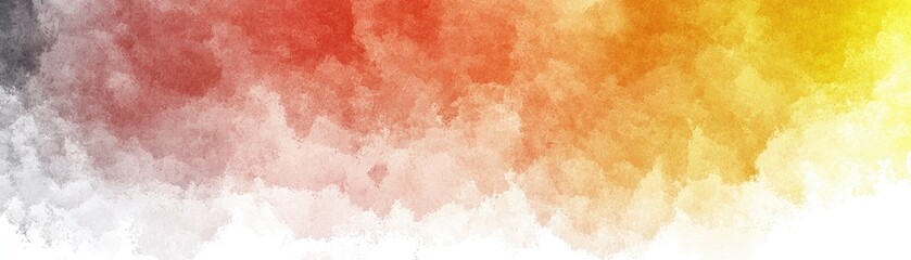 Fototapeta premium Abstract orange watercolor cloudscape. Background design
