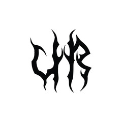 UR monogram logo design letter text name symbol monochrome logotype alphabet character simple logo