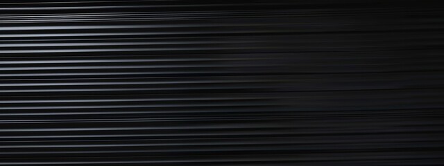 Fototapeta premium Black Background with Horizontal Lines for Design, Featuring White Space in the Center for Text. Ideal for Banner Templates and Digital Projects. Abstract Minimalist Wallpaper.
