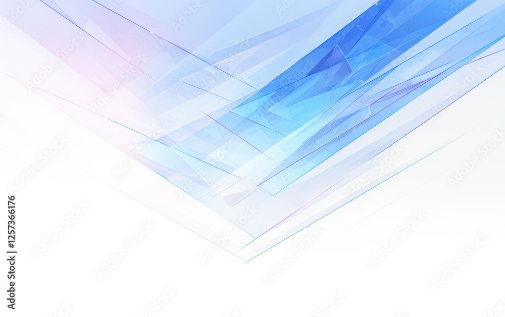 Wall mural abstract tranquil crystal gradients background with tranquil crystal gradients and soft light reflec