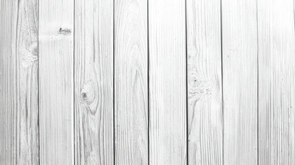 Fototapeta premium White Washed Wooden Texture: A close-up shot revealing the rustic charm of weathered whitewashed wood planks. The image showcases the natural grain patterns and texture of the wood.