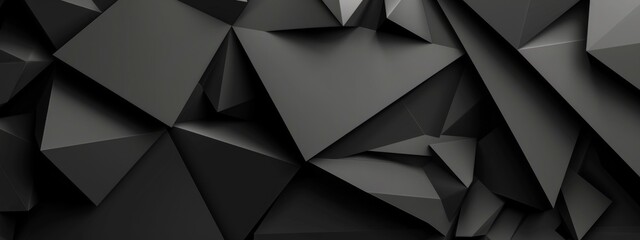 Minimalist abstract wallpaper featuring intersecting lines on a black background. Banner template with white space for text, perfect for modern and professional design uses.
