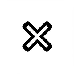 Obraz premium cross sign icon 