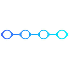 Fototapeta premium Blue Circle Infographic