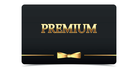 luxury Golden VIP card. Gold vip banner for premium voucher, invitation, certificate, award, quality guarantee, online casino. Vector illustration on black background. 