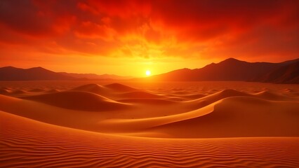 Nature’s Masterpiece – Vibrant Desert Dunes Under a Dramatic Sky