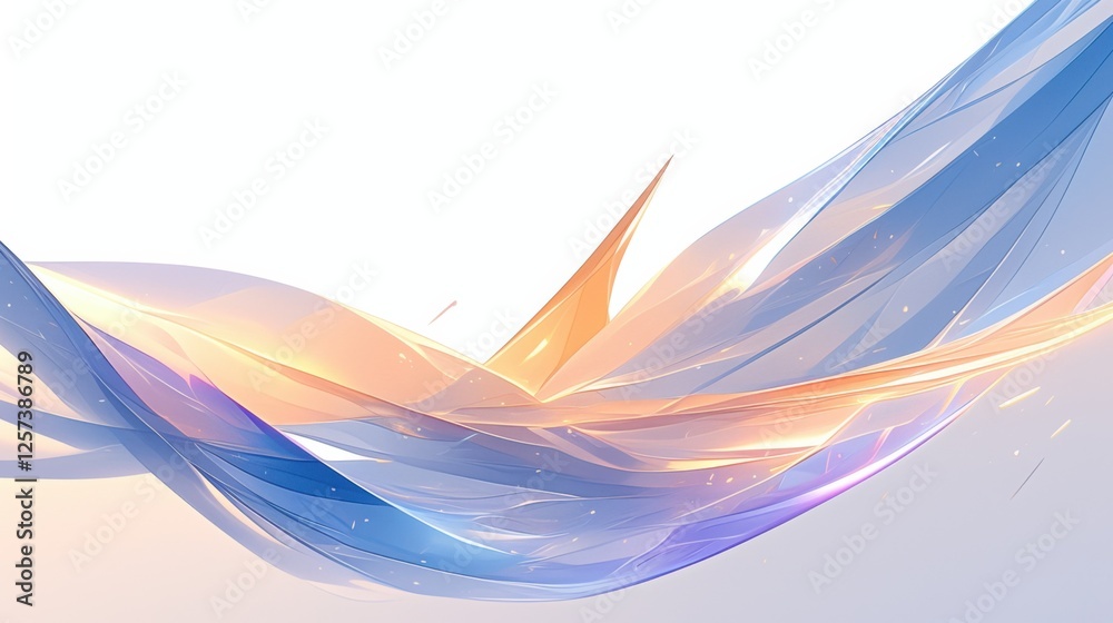 Sticker abstract vibrant color waves background with vibrant color waves and fluid motion effects. emphasizi