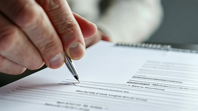 Close-Up of Hand Holding Packing Slip and Checking Items