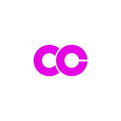 CC infinity logo.  Editable letter CC logo
