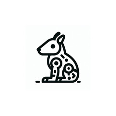 Futuristic animal robot vector illustration with a sleek and modern design. Perfect for sci-fi projects, branding, merchandise, and digital art.