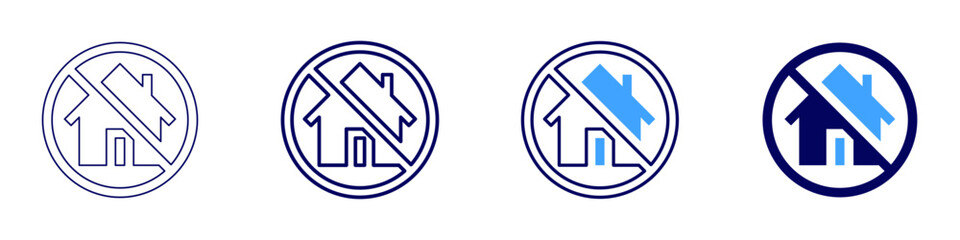 Property investor icon in 4 different styles. Thin Line, Line, Bold Line, Duotone. Duotone style. Editable stroke