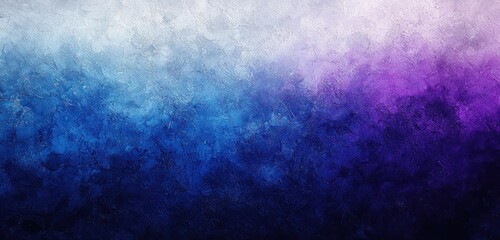 Fototapeta premium Deep blue transitions into purple over a grainy texture, crafting a serene and modern abstract gradient.