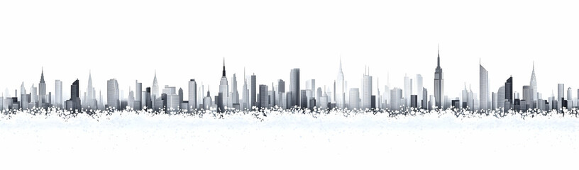 Fototapeta premium City skyline, urban landscape, design