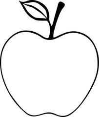 vector illustration of an apple
