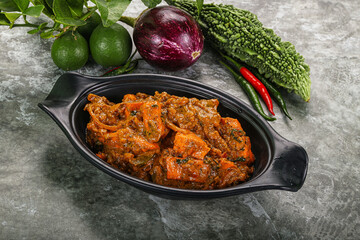 Indian cuisine - homemade mutter paneer