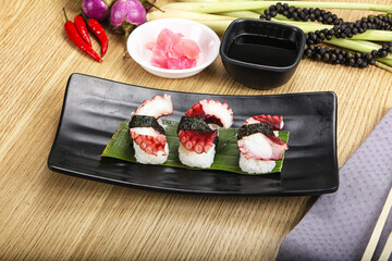 Japanese cuisine - sushi with octopus