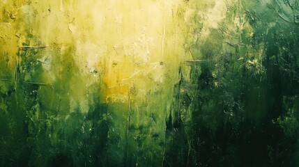 Fototapeta premium Abstract green and yellow textured background.