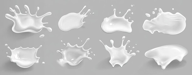 Fototapeta premium Milk Splash Collection