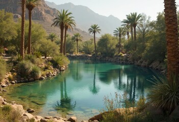 Obraz premium A Serene Oasis in the Heart of Nature