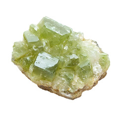 Amblygonite, Isolated on White Background