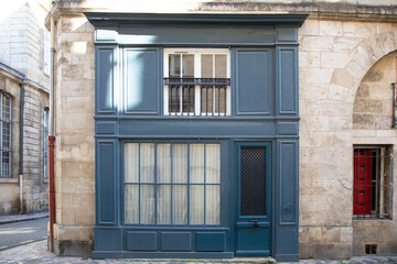 french storefront restored old facade old boutique wooden