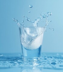 Liquid Splash in Glass