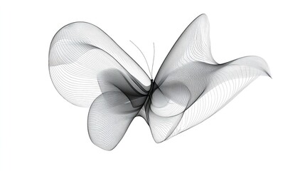 Two delicate, translucent flower petals with intricate veining, showcasing nature's beauty.