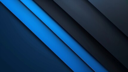 Obraz premium blue Background with Diagonal Lines and Shapes, Banner Template with White Space for Text. Minimalist Abstract Wallpaper with Copy Space on blue Background. Clean Modern Wallpaper.