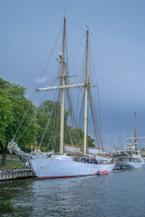 Obraz premium Hotelschiff und Jugendherberge AF Chapman, Skeppsholmen, Stockholm, Schweden
