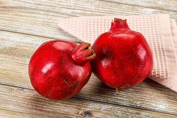 Fresh sweet juicy pomegranate fruit
