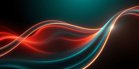 Fototapeta premium 3D Rendered Dynamic Wave Background - High-Resolution, Fluid Motion, Vibrant Colors, Modern Abstract Art