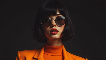 a woman wearing sunglasses