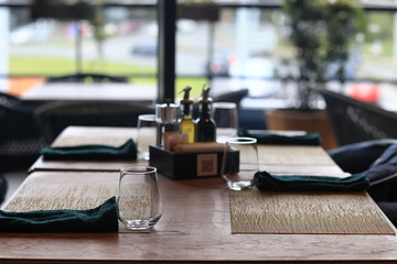 restaurant, abstract table setting background, copy space background